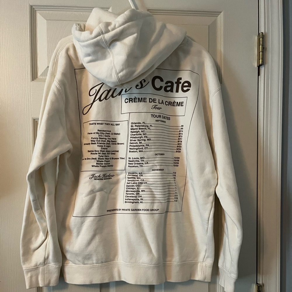 Jack Harlow Creme de la creme tour hoodie in size large - Picture 4 of 4